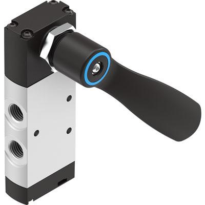 VHEF-HS-B53C-G14 Festo Manual 5/3 closed Pneumatic Manual Control Valve VHEF Series, G 1/4, 2.5mm, 4165866