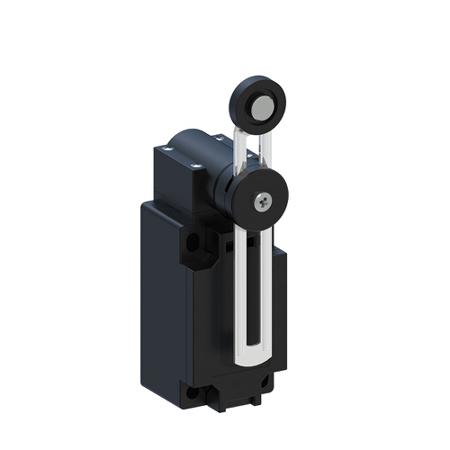 136-240 RS PRO Adjustable Roller Lever Limit Switch, 1NO/1NC, IP65, Thermoplastic Housing, 400V ac Max, 10A Max