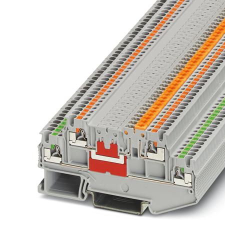 3210341 Phoenix Contact  PTT 1.5/S-L/MT Series Grey, Push In Termination