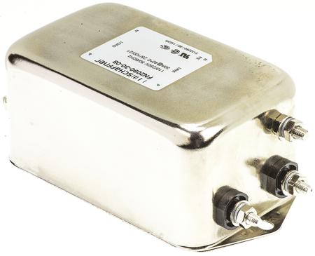 FN2090-30-08 Schaffner FN2090 Series 30A 250 V ac 0 → 400Hz Chassis Mount RFI Filter, with Tab Terminals
