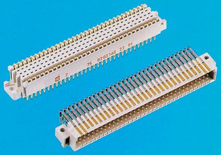 02021601201 HARTING har-bus 64 160 Way 2.54mm Pitch Class C1, 5 Row, Straight DIN 41612 Connector, Socket