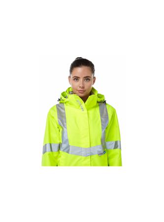 P704-16 PULSAR P704 Yellow Women Hi Vis Fleece Jacket, 16