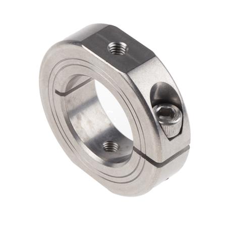 OF-MCL-30-SS Ruland Shaft Collar One Piece Clamp Screw, Bore 30mm, OD 54mm, W 15mm, Stainless Steel