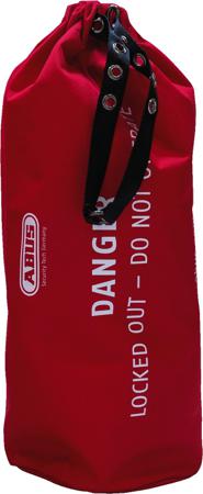 86524 ABUS Red 1-Lock Polyester Lockout Device, 7.14mm Shackle