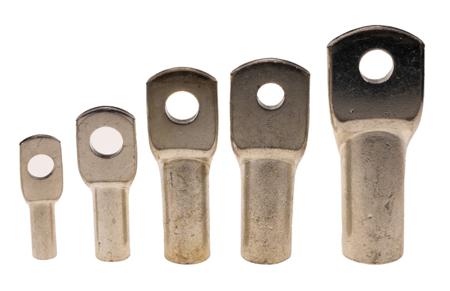 434-592 RS PRO Uninsulated Tubular Ring Terminal, Silver
