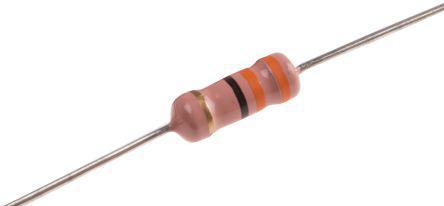 707-8805 RS Pro RS Series Axial Fixed Resistor 33Ω ±5% 2W -500 → +350ppm/°C