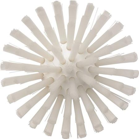 70355 Vikan Medium Bristle White Scrubbing Brush, 33mm bristle length, Polyester, Polypropylene, Stainless Steel bristle