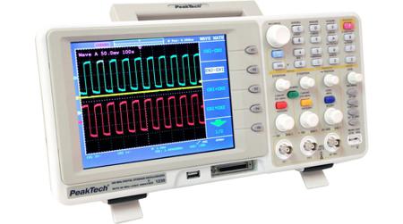 P1230 PeakTech  P12 Series, 200MHz Bench Oscilloscope, 16 Digital Channels