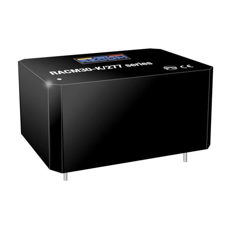 RACM30-12DK-277 Recom, AC-DC Converter ±1250mA, 5 → 24 V dc 5-Pin, Potted RACM30-12DK/277