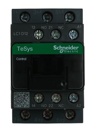 LC1D12F7 Tesys D LC1D 3 Pole Contactor, 12 A, 5.5 kW, 110 V ac Coil