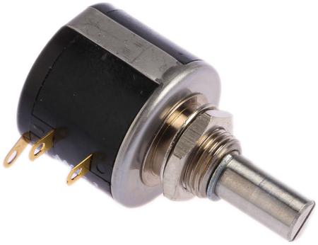 534-1-1-102 Vishay 534 Series Precision Potentiometer with a 6.34 mm Dia. Shaft 10-Turn, 1kΩ, ±5%, 2W, 20ppm/°C, Bushing Mount