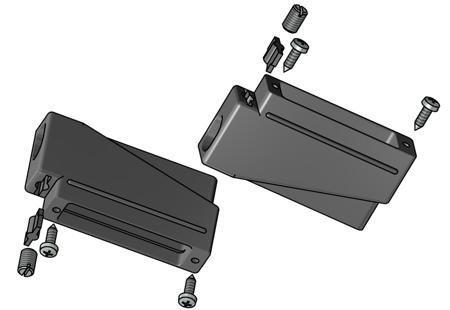 165X10389XE CONEC 165X Series Plastic D Sub Backshell, 9 Way