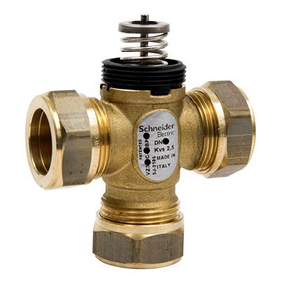 VZ319C-15BP04 Schneider Electric 3 port Zone Valve, Zone Valve type , 15mm Pipe Size, 351.6 kPa
