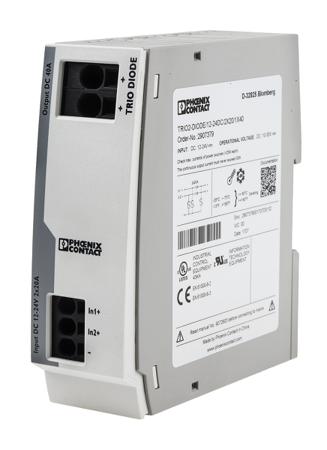 2907379 Phoenix Contact DIN Rail Diode Module, for use with Parallel Connection of Two Power Supply Unit,