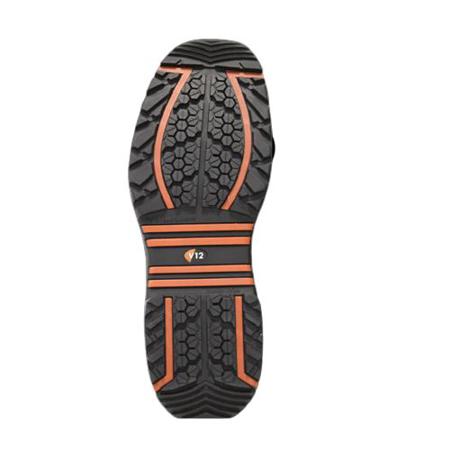 VR608-01-08 V12 Footwear Bison Women's Black Toe Capped Safety Shoes, UK 8, EU 42