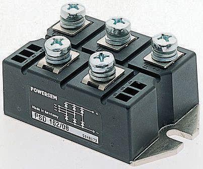 VUO160-12NO7 IXYS Bridge Rectifier Module, 175A, 1200V, 3-phase, 5-Pin