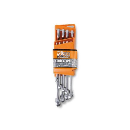 42INOX/SC9 BETA 9-Piece Combination Spanner Set, 8 → 19 mm, Stainless Steel
