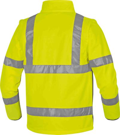 MOON2JGTM Delta Plus Yellow Unisex Hi Vis Jacket, M