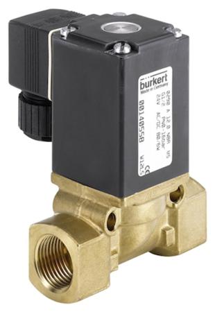 053675 Burkert Solenoid Valve , 2 port , NC, 24 V ac/dc, 1in