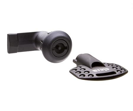 421534 Elesa Black PA Locking Latch, 38mm Panel-to-Tongue, 30mm Cutout, Key Unlock