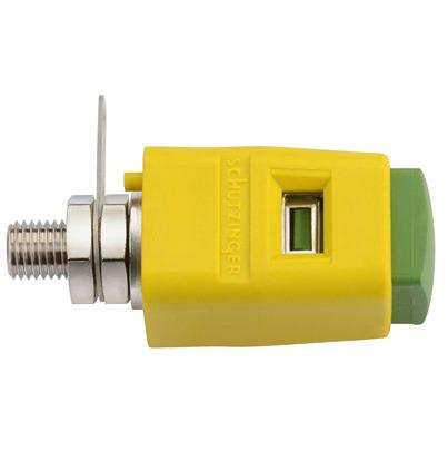 RS SDK 504 / GNGE Schutzinger 6.2mm Green/Yellow Terminal Post, 30 V ac, 60 V dc, 16A, M6 x 0.75 Thread