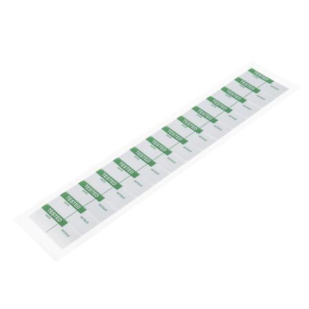 445-3593 RS Pro Pre-Printed Adhesive Label Tested. Quantity: 140