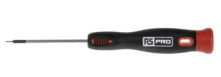 247-492 RS Pro 60 mm Chrome Vanadium Steel Precision Screwdriver, Hexagon 0.6 mm Tip, PP; TPR