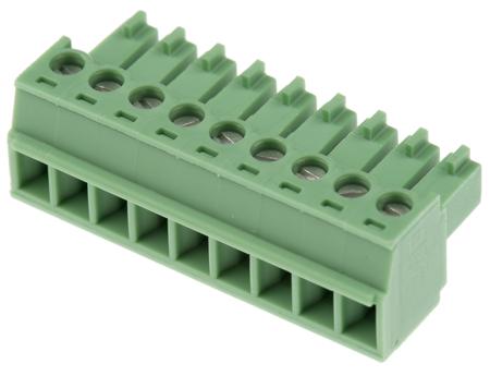 1803646 Phoenix Contact, 3.81mm Pitch, MC 1.5/ 9-ST-3.81, 9 Way, , Pluggable Terminal Block, Plug, Cable Mount, Screw