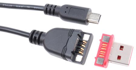 L99-987-800 Rosenberger USB 2.0, Male USB A to Male Mini USB B, 800mm