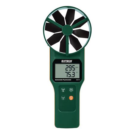 AN310 Extech  Vane Anemometer, 30m/s Max, Measures Air Flow, Air Temperature, Air Velocity, Dew Point, Relative Humidity