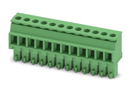 1827224 Phoenix Contact, 3.81mm Pitch, MCVR 1.5/12-ST-3.81, 12 Way, , Pluggable Terminal Block, Plug, Cable Mount, Screw