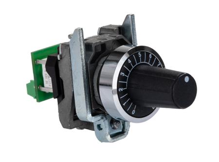 XB4BD912R1K Schneider Electric Harmony 1kΩ Rotary Potentiometer 1-Gang Panel Mount,
