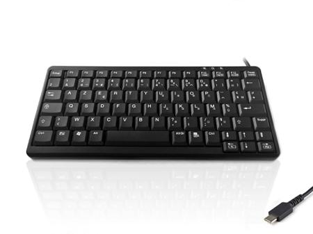 KYB500-K82A-FR-C Ceratech  Wired USB Compact Keyboard, QWERTY (French), Black