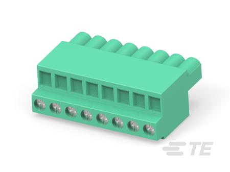 1986300-8 TE Connectivity, 5mm Pitch, Buchanan, 8 Way, Vertical, Pluggable Terminal Block, Plug, Board Mount, Push In
