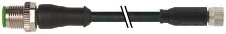 7000-40561-6300200 Murrelektronik Limited Male 3 way M12 to Female 3 way M8 Sensor Actuator Cable, 2 m