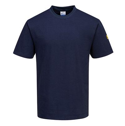AS20NARXL Portwest Navy Short Sleeve T-Shirt, UK- XL