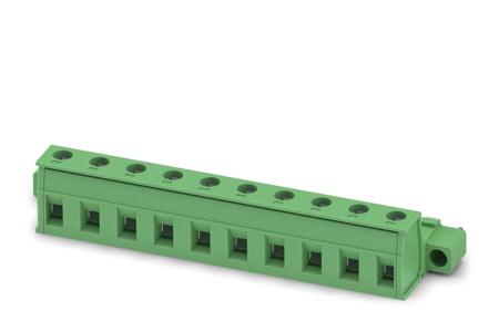 1858950 Phoenix Contact, 7.62mm Pitch, GIC 2.5/10-STF-7.62, 10 Way, , Pluggable Terminal Block, Inverted Plug, Cable Mount,