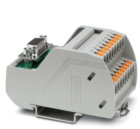 2904272 Phoenix Contact VIP-2/PT/HD15SUB/F Series Interface Module, DIN Rail