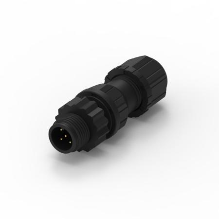 643711100005 Industrial Circular Connectors, 5 Contacts, Cable Mount, M12 Connector, Plug, Male, IP68, WR-CIRC Series