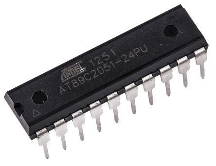 AT89C2051-24PU Microchip , 8bit 8051 Microcontroller, 24MHz, 2 kB Flash, 20-Pin PDIP