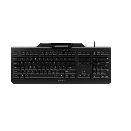 JK-A0100EU-2 Cherry CHERRY KC 1000 SC Wired USB Keyboard, Qwerty EU, Black