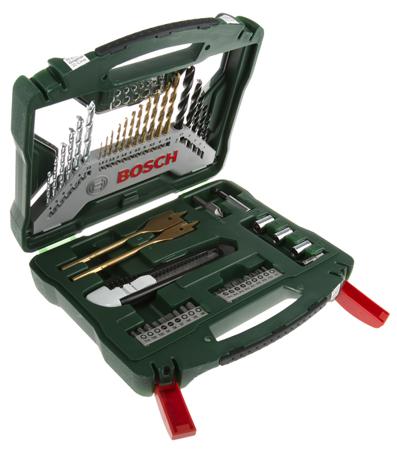2607019327 Bosch 50-Piece Masonry Drill Bit, Metal Drill Bit, Wood Drill Bit Set for Multi-Material, 22mm Max, 1.5mm Min, HSS Bits