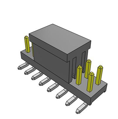 TMM-108-01-L-D-SM-P-TR Samtec TMM Series Vertical Surface Mount PCB Header, 16 Contact(s), 2mm Pitch, 2 Row(s), Unshrouded