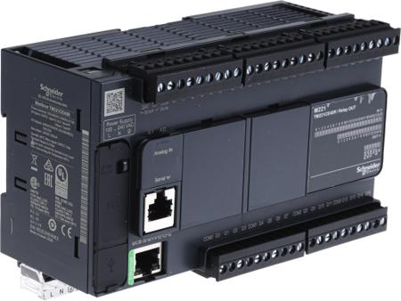 TM221CE40R Schneider Electric Modicon M221 Series Logic Controller, 100 to 240 V ac Supply, Relay Output, 24-Input, Discrete Input