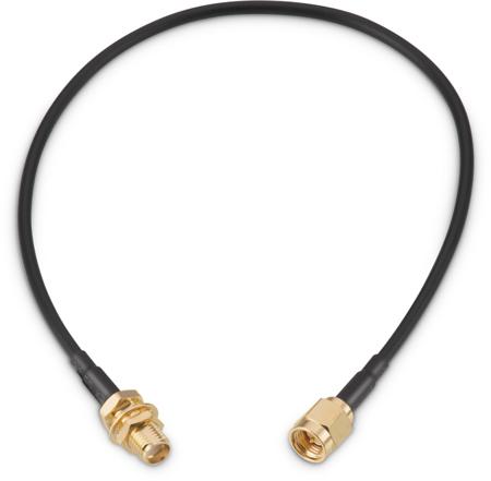 65503503215303 SMA Straight Plug to SMA Straight Bulkhe