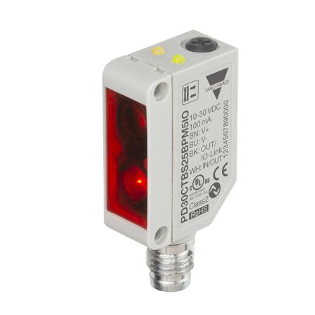 PD30CTBS25BPM5IO Carlo Gavazzi Diffuse Reflective Photoelectric Sensor, Rectangular Sensor, 0 → 250 mm Detection Range