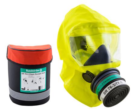 H15-1212 Sundstrom  Yellow Silicone Protective Hood, Resistant to Chemical