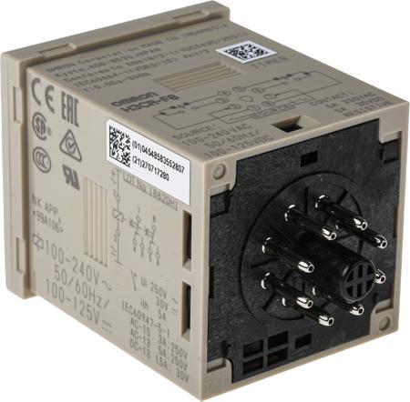 H3CR-F8-AC100-240 Omron Flicker OFF Single Timer Relay, 8-Pin Connector, 0.05 s → 30 h, 2 Contacts, DPDT, 100 → 240 V ac