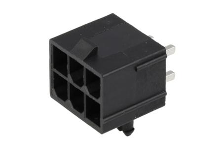 45718-0002 Molex 45718 Series Vertical Through Hole PCB Header, 6 Contact(s), 4.20 mm Pitch, 2 Row, Shrouded