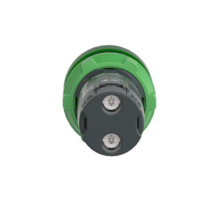 XB5EVG3 Schneider Electric, Harmony XB5, Panel Mount Green Universal LED Pilot Light Complete, 22mm Cutout, IP66, Round, 110V ac